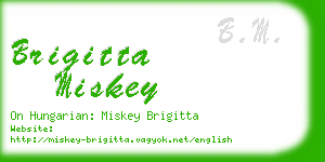 brigitta miskey business card